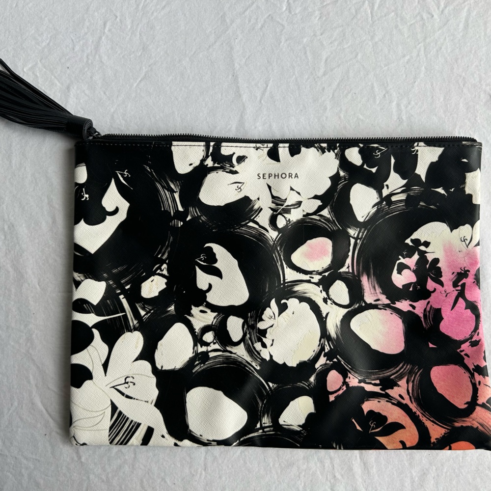 Sephora Make Up Cosmetics Bag Zipper multicolored